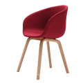 Cadeira de madeira de lazer de cores opcionais simples de design simples